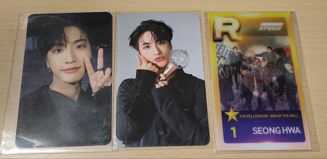 ATEEZ ソンファ ATINY3期トレカ・ミッション認証トレカ3枚セ