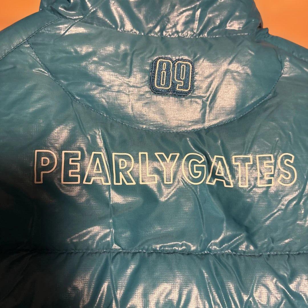 2ウェイPEARLY GATES ダウンジャケット ターコイズブルー