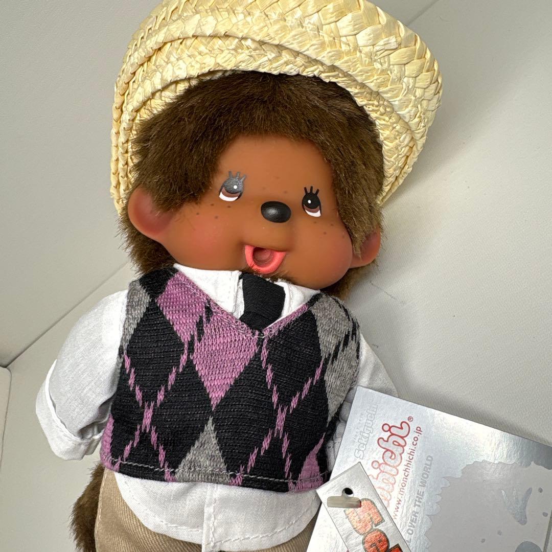 新品 EU限定 2011年発売 アーガイルベスト&ハット モンチッチ 388