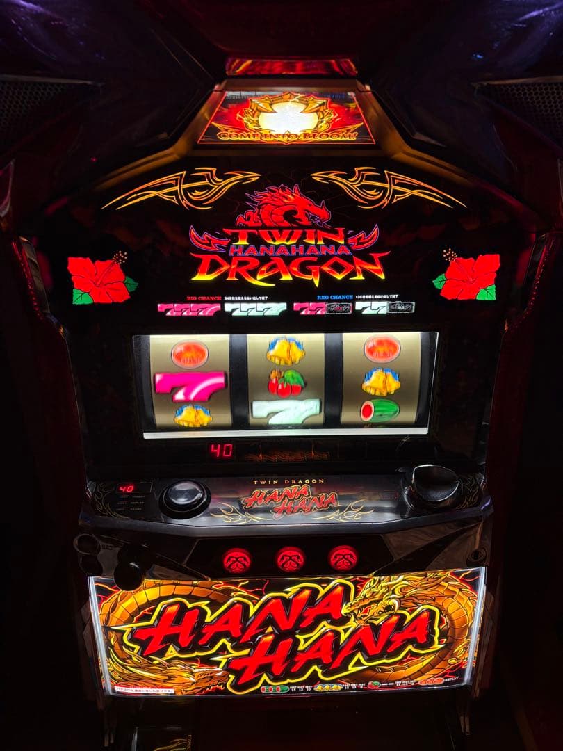 ツインドラゴンハナハナ 中古 データカウンター付き 受け渡しのみ対応
