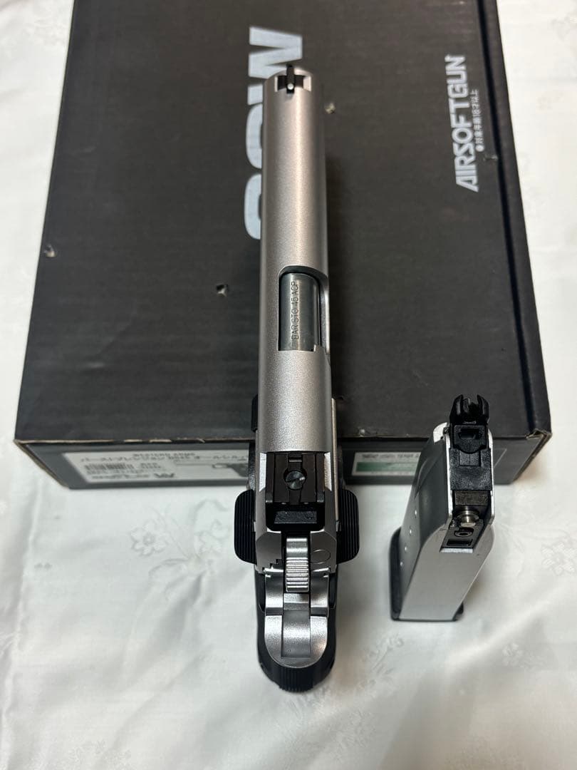 【ウエスタンアームズ】バーストプレシジョン BS45 オールシルバー WA