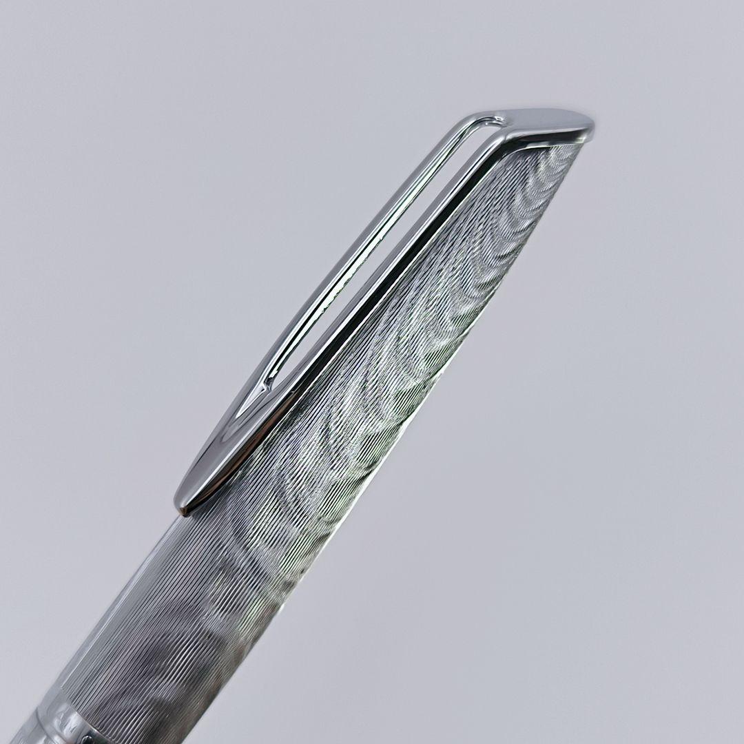 万年筆 WATERMAN C/F シルバーモアレ 18k ウォーターマン