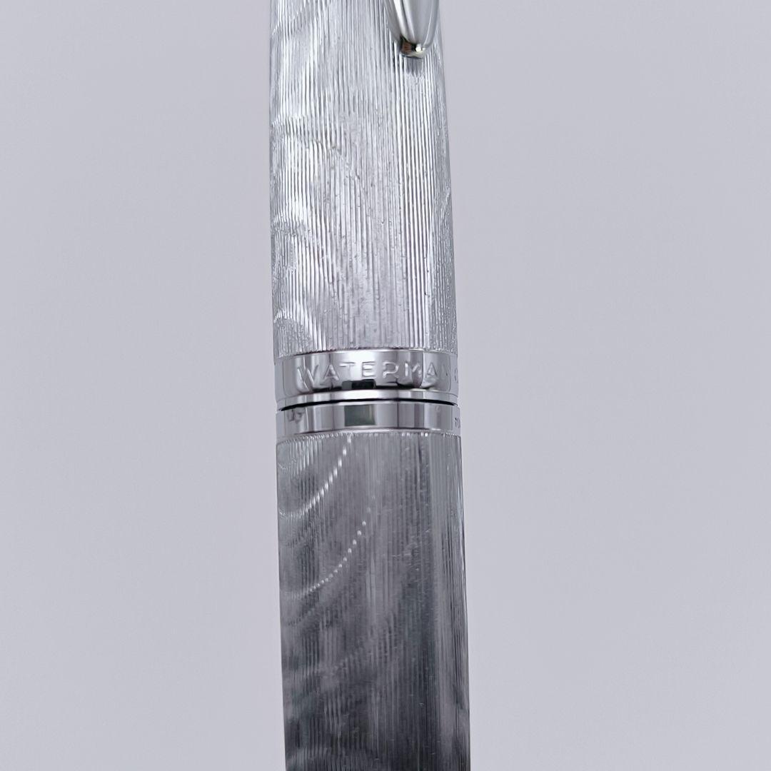 万年筆 WATERMAN C/F シルバーモアレ 18k ウォーターマン