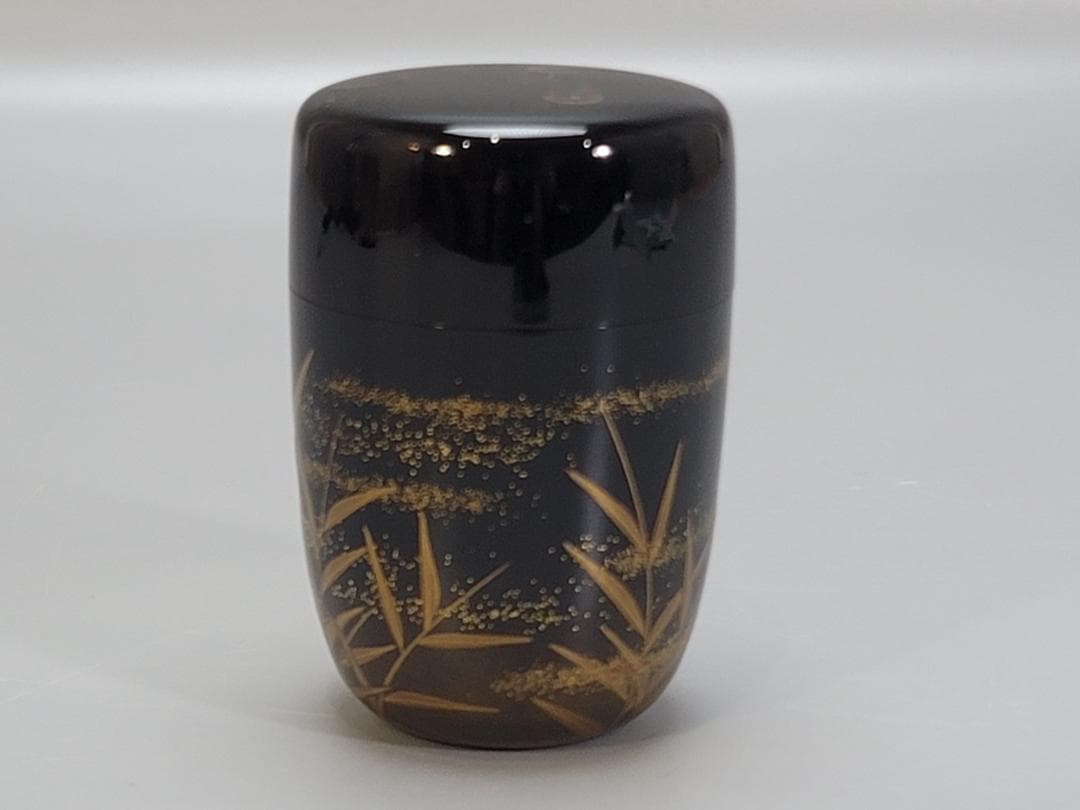 茶道具 螢蒔絵 長棗 木原象一作 共箱 輪島塗 象山