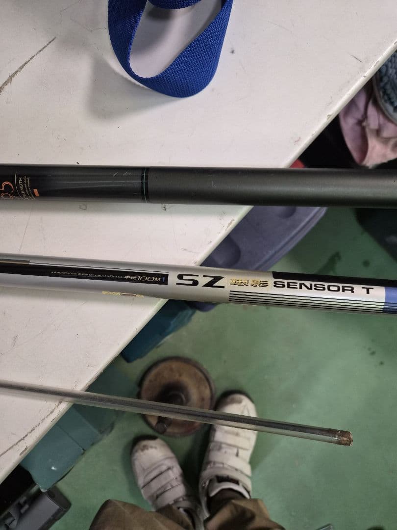 Daiwa 水無月 95 SZ 銀影 SENSOR T 中硬100M 鮎竿2本