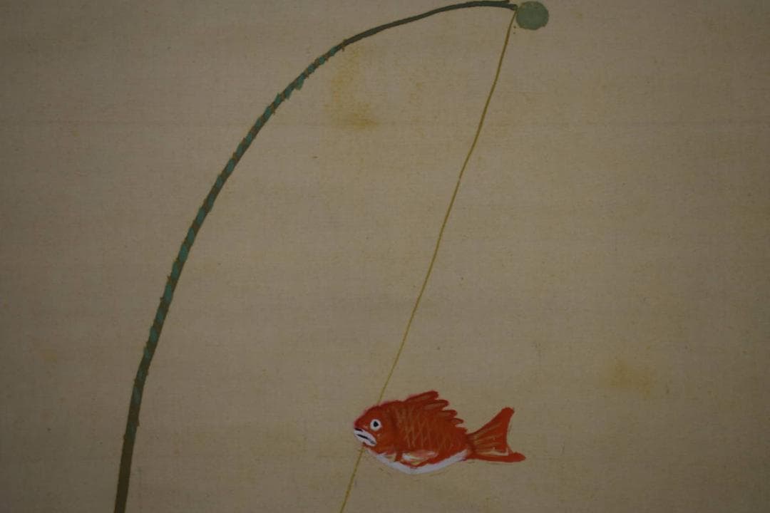真作/絵画予約会の創始者/中川蘆月/打ち出の小槌/布袋屋掛軸HH-922