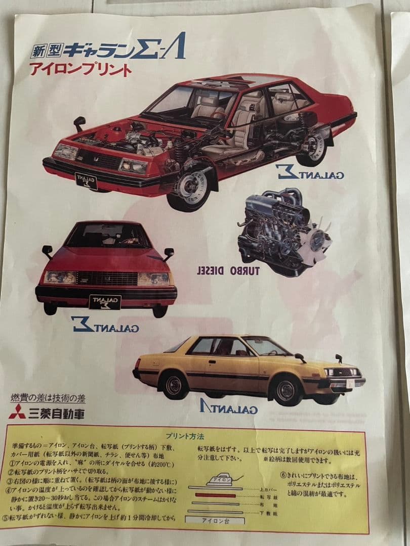 三菱自動車　ギャラン　アイロンプリント
スター・ウォーズセット　超貴重