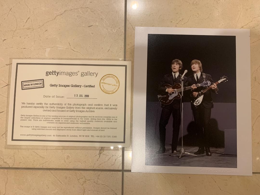 ビートルズ Beatles ジョージ　ジョン 写真 フォト 額縁