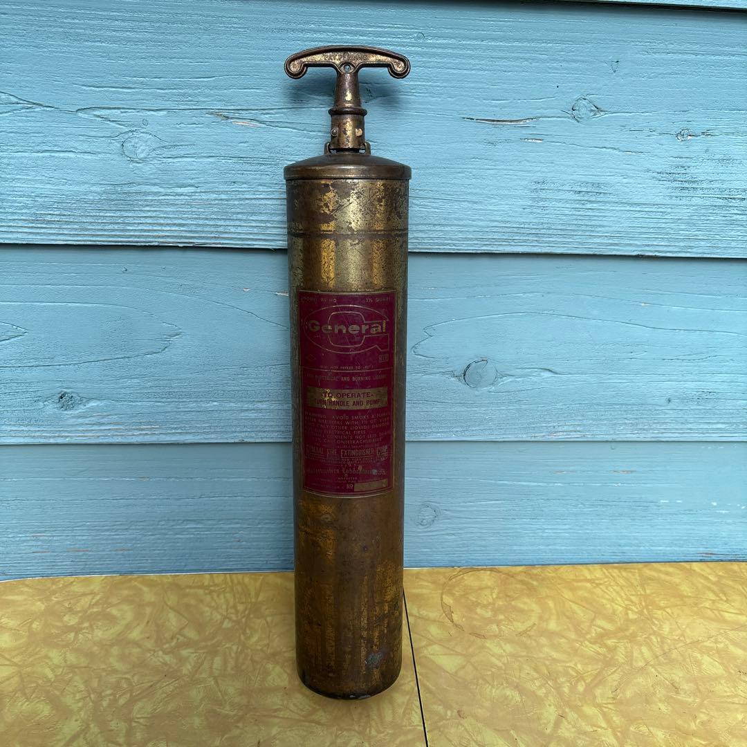 USA VINTAGE 真鍮製 消化器