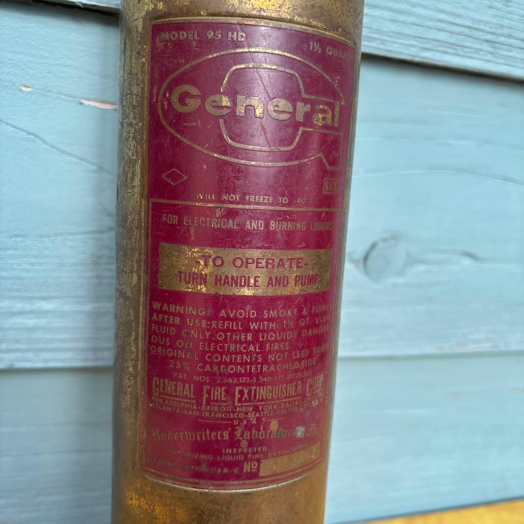 USA VINTAGE 真鍮製 消化器