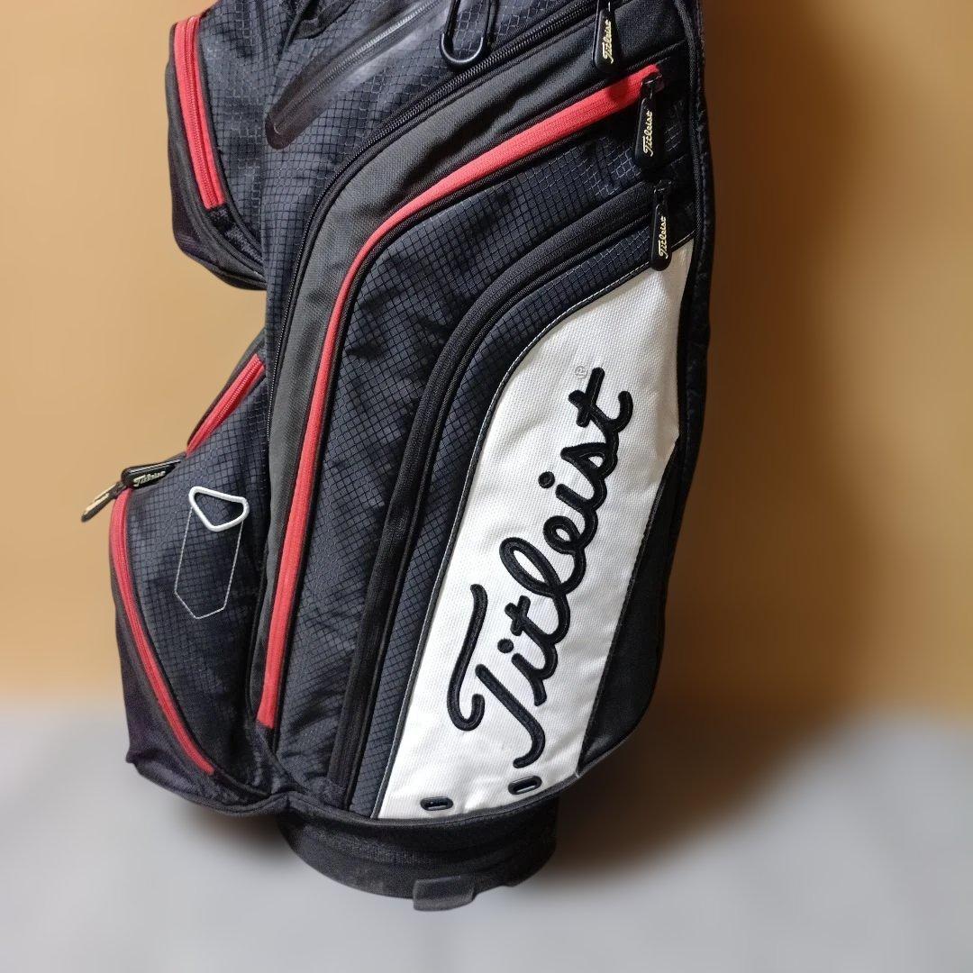 Titleist キャディバッグ 黒/赤 ※状態 考慮