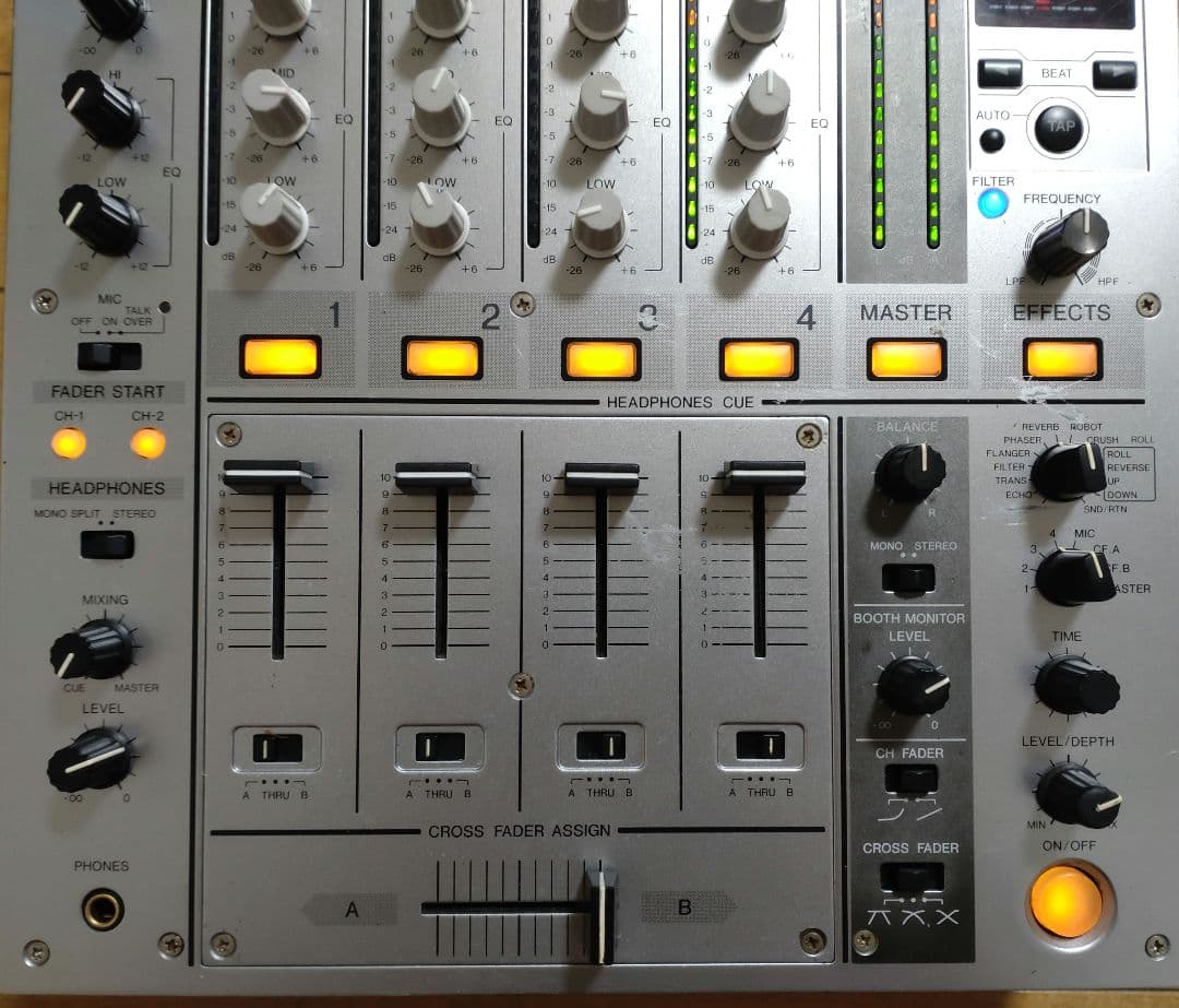 Pioneer DJM-700 動作確認済み CHクロスフェーダー交換　送料込み