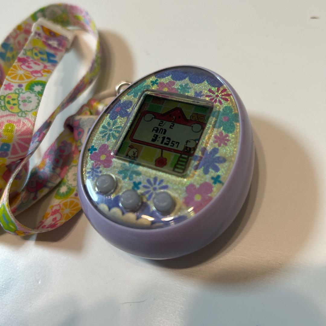 たまごっちみーつ　パステル　ラベンダー 花柄　パープル