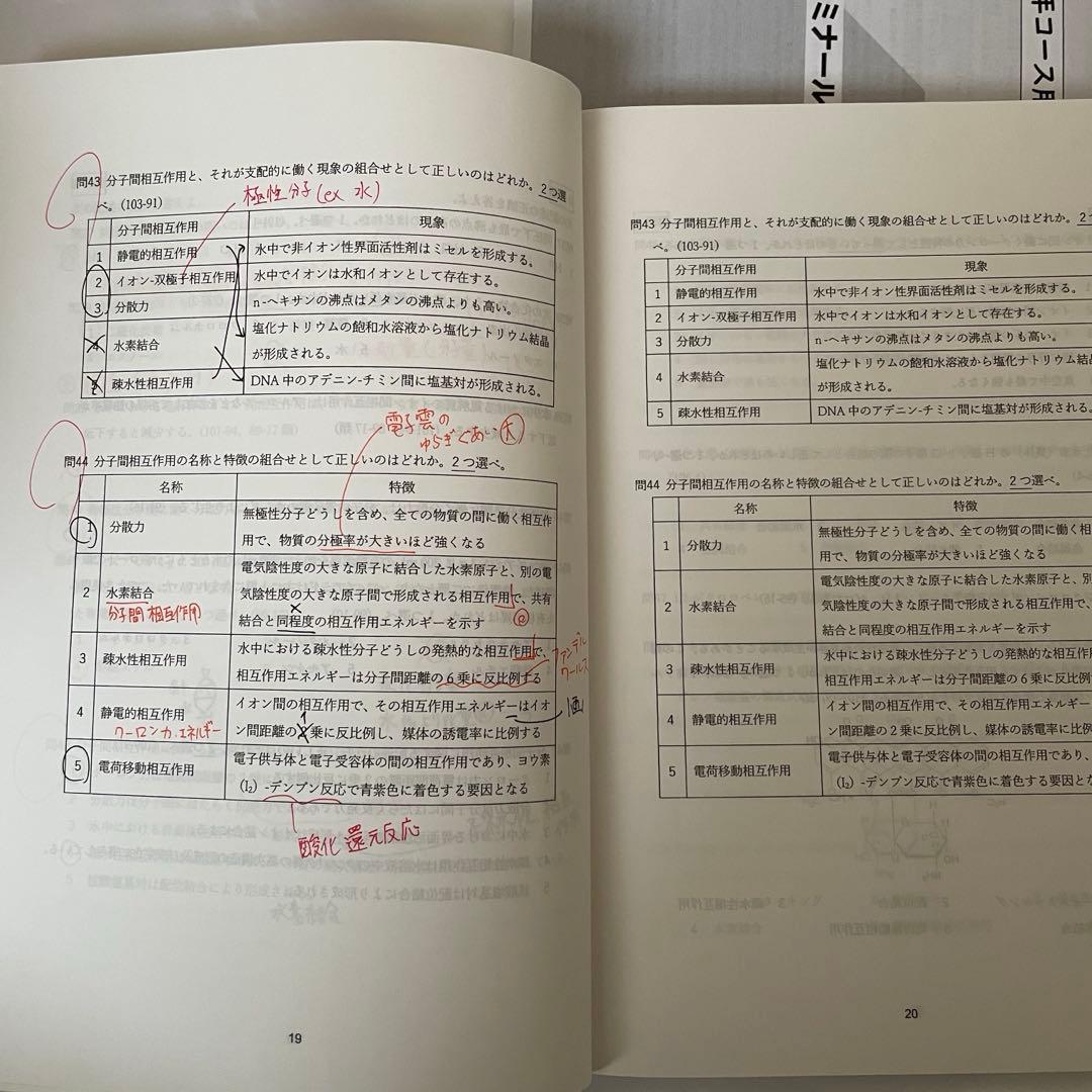 薬ゼミ 110回用 半年コース 白問（問題集）