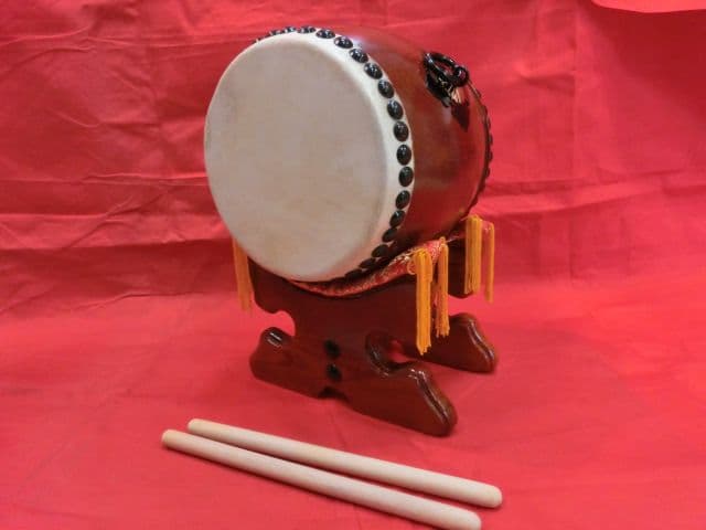 飾り太鼓5寸バチ付&締め太鼓セット　新品未使用