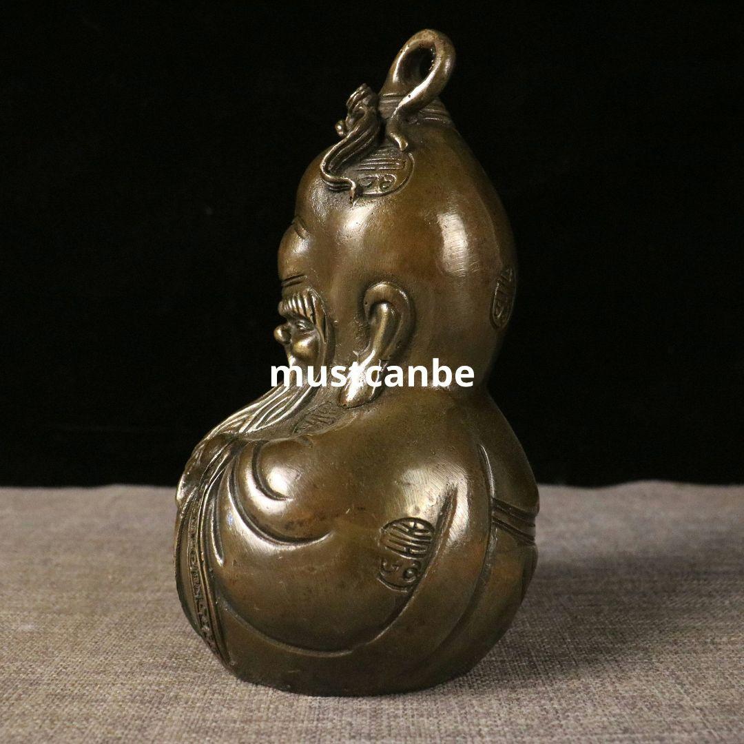 瓢簞 寿星瓢簞 応接間 玄関 寿を祝う贈り物 招き入れ福を招く銅製品 工芸品置物