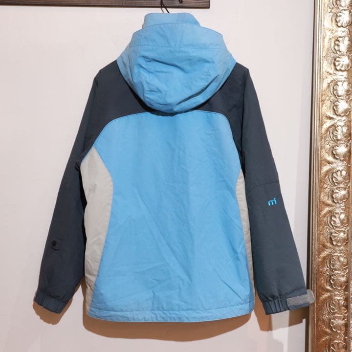 mistral ミストラル　スノボ・スキーウエア上下セット　水色xグレー