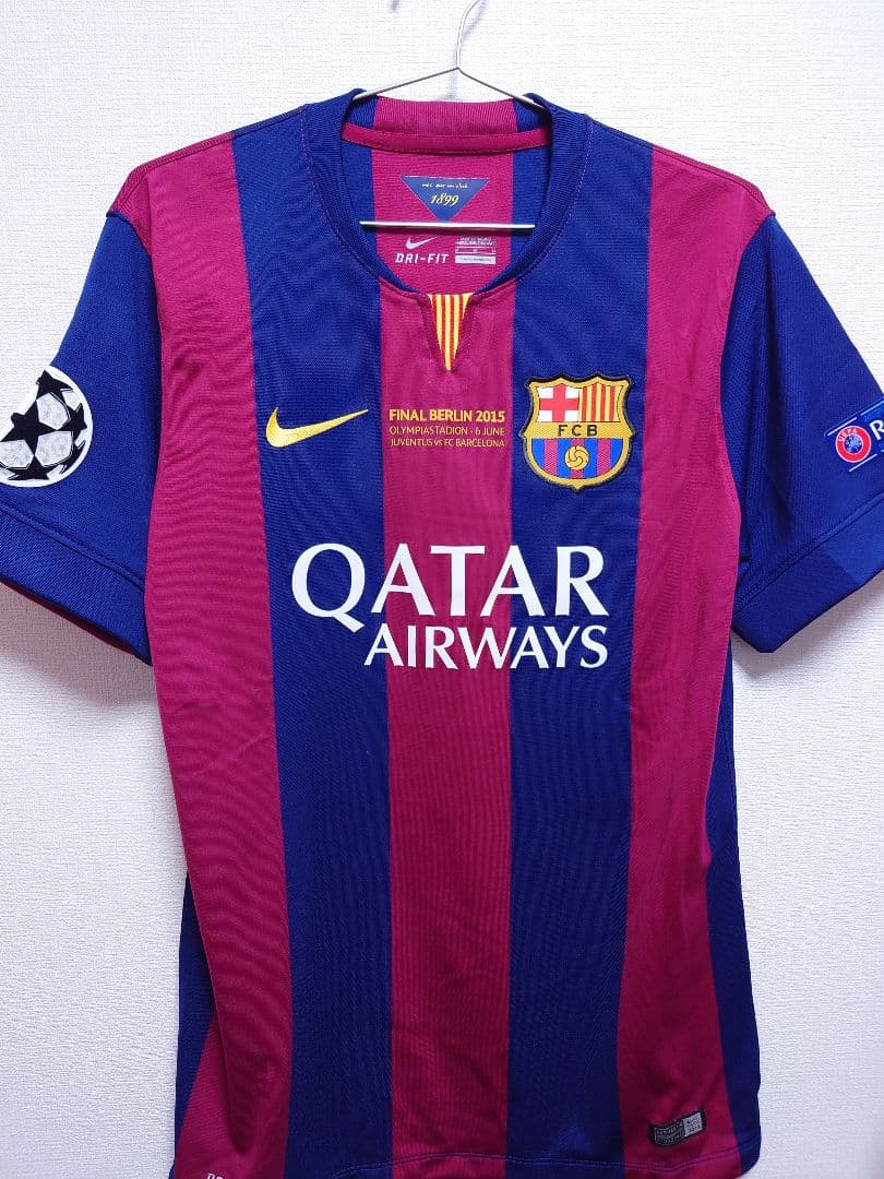 NIKE　14〜15 FCバルセロナ　CL 決勝　メッシ　フルパッチ
