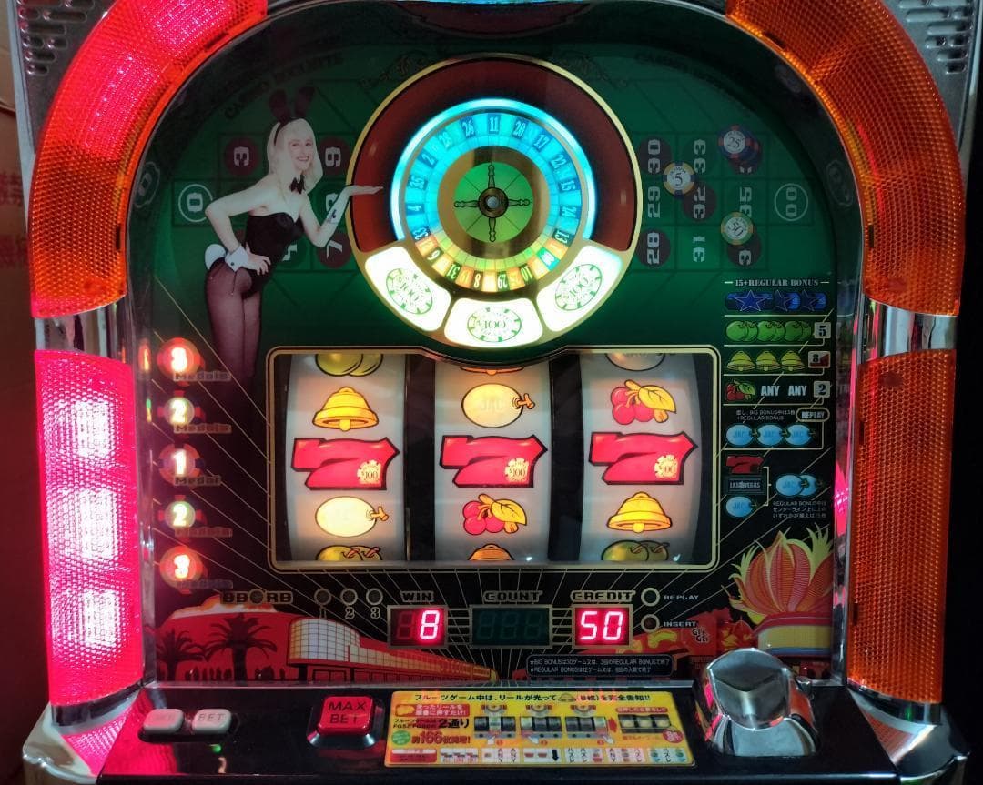 【パチスロ実機】オリンピア★ラスベガス【フルオートプレイ付不要機付】４号機
