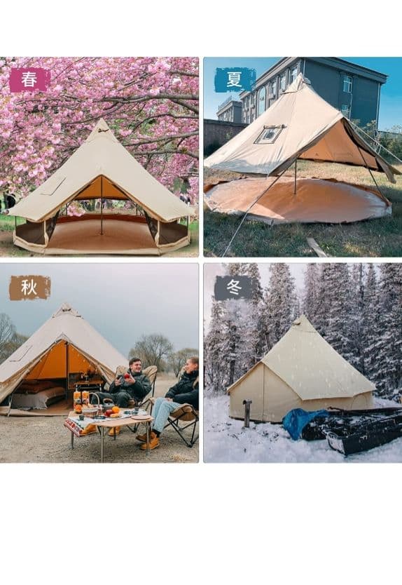 **新品/未使用品**  KingCamp ベルテント 5~10人用
