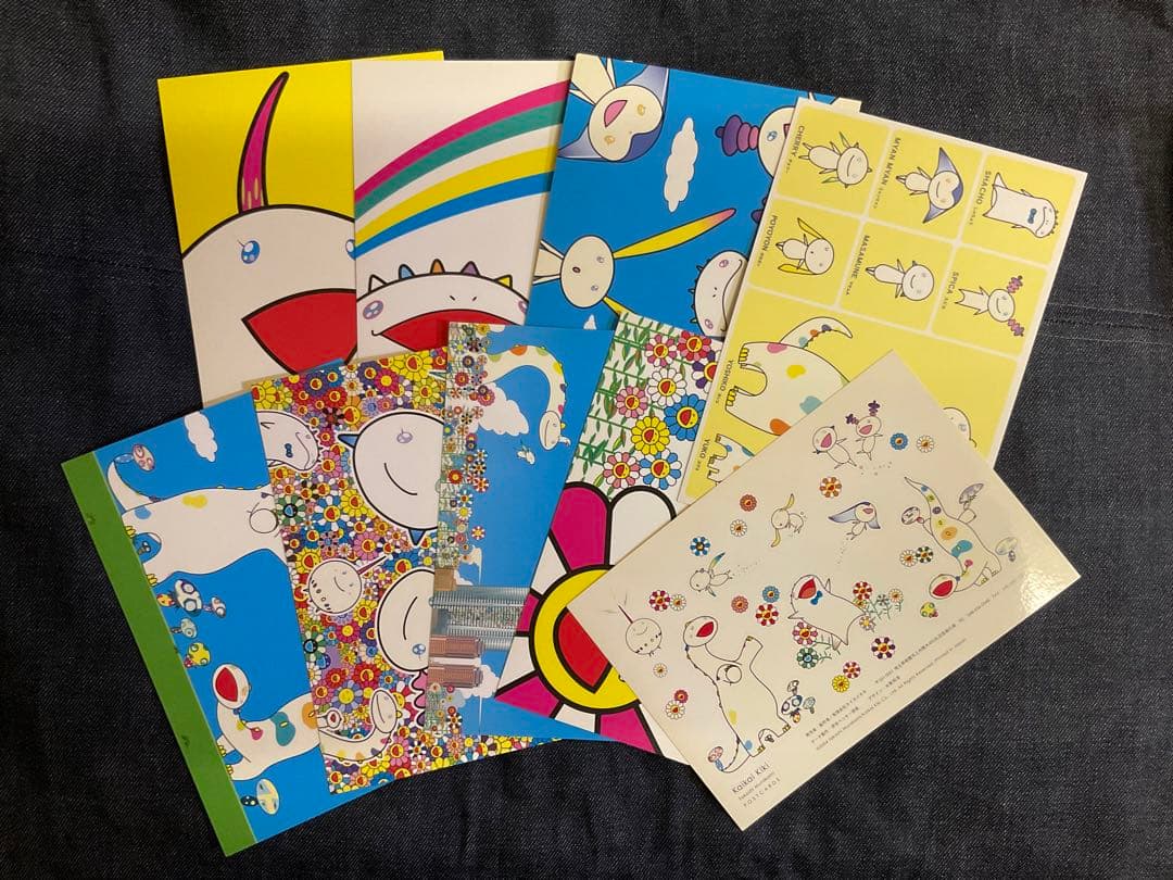 Kaikai Kiki 村上隆 ポストカードセット とコースター 未使用品