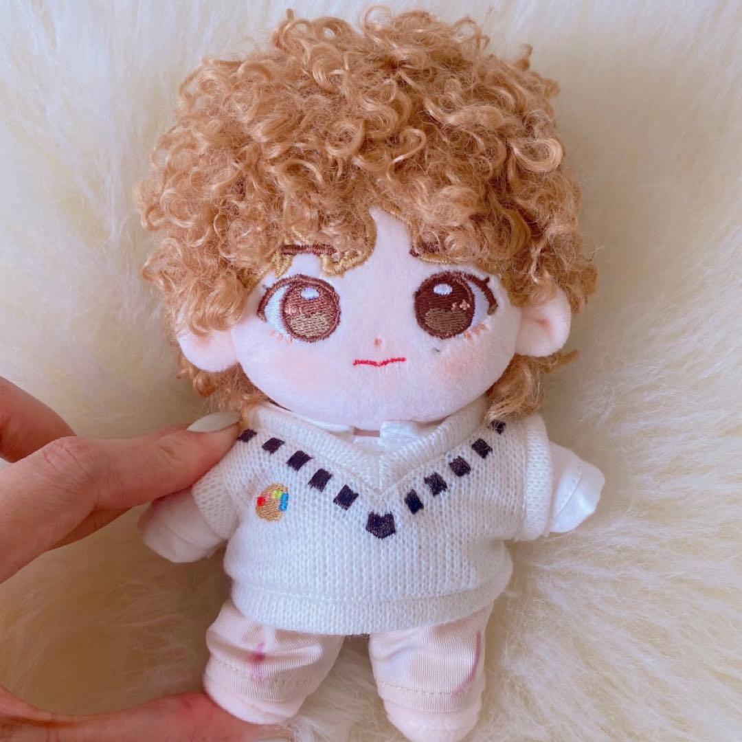 BTS V 15cm ぬいぐるみ テテ テヒョン ドール パーマヘア