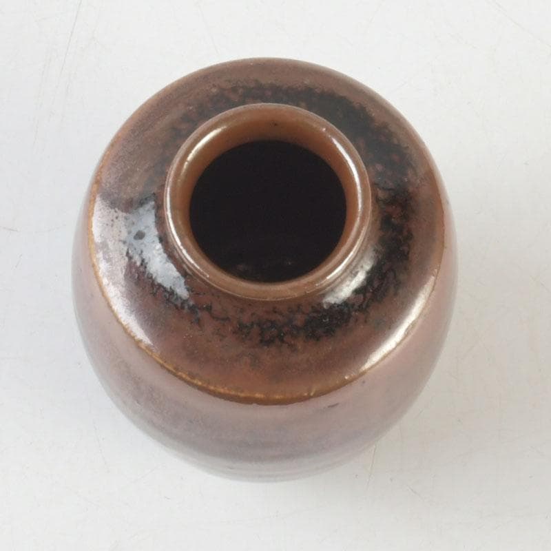 茶道具　瀬戸焼　茶入　仕覆付　裏千家十一代玄々斎極め箱　V　9672