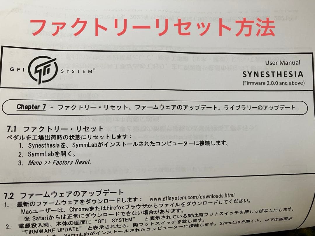 GFI System SYNESTHESIAデュアルチャンネルモジュレーション