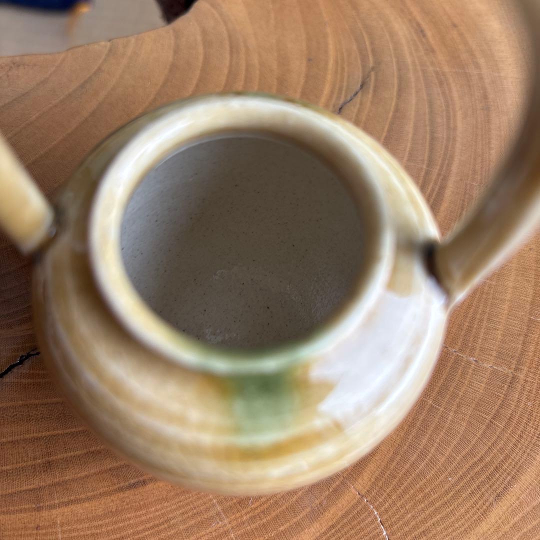 茶入 山口茂造 色被り 四滴茶入 茶道具 共箱