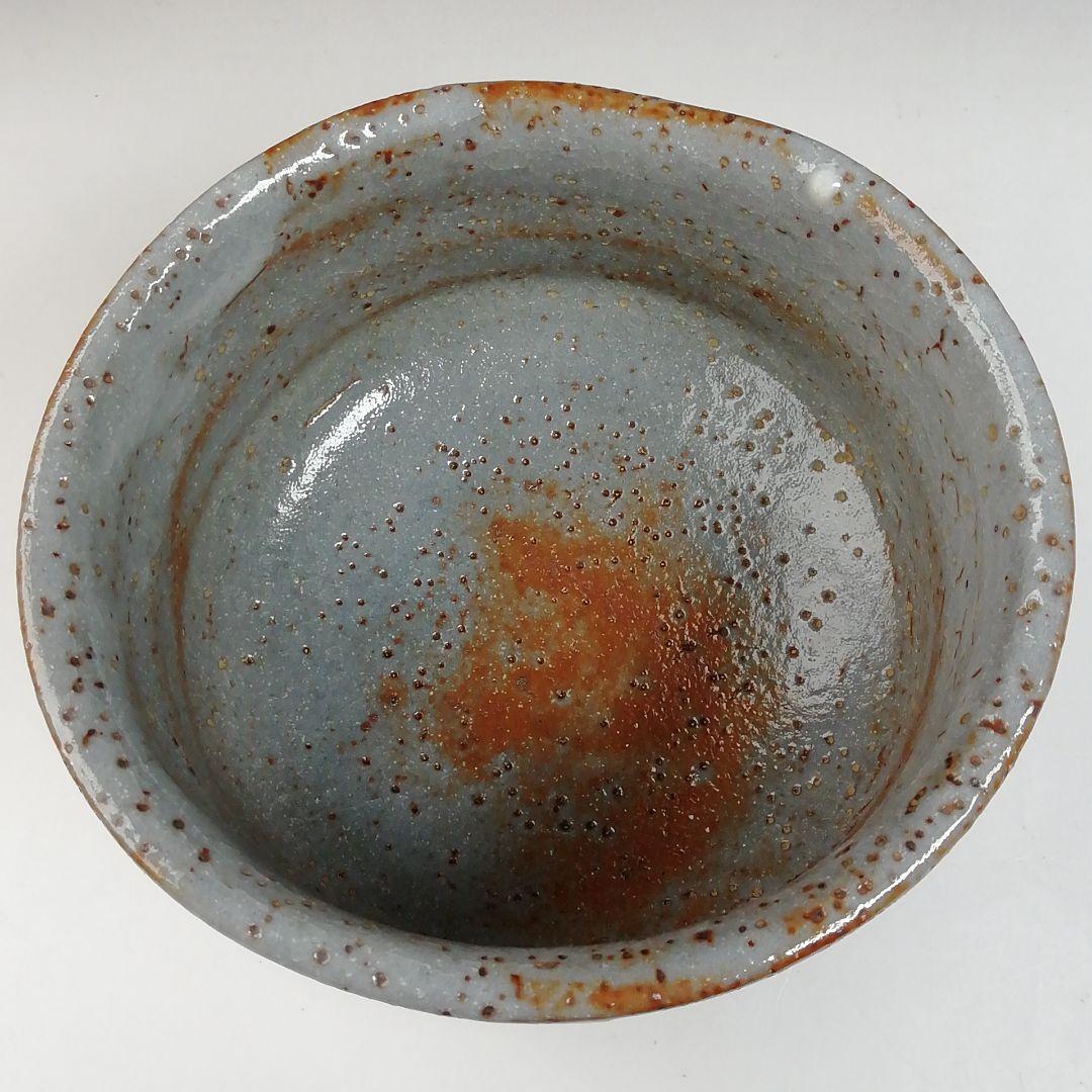 Ｔ６９４　茶碗　『鼡志野』『桃山窯　林英二 造』　共箱　抹茶碗　茶道具