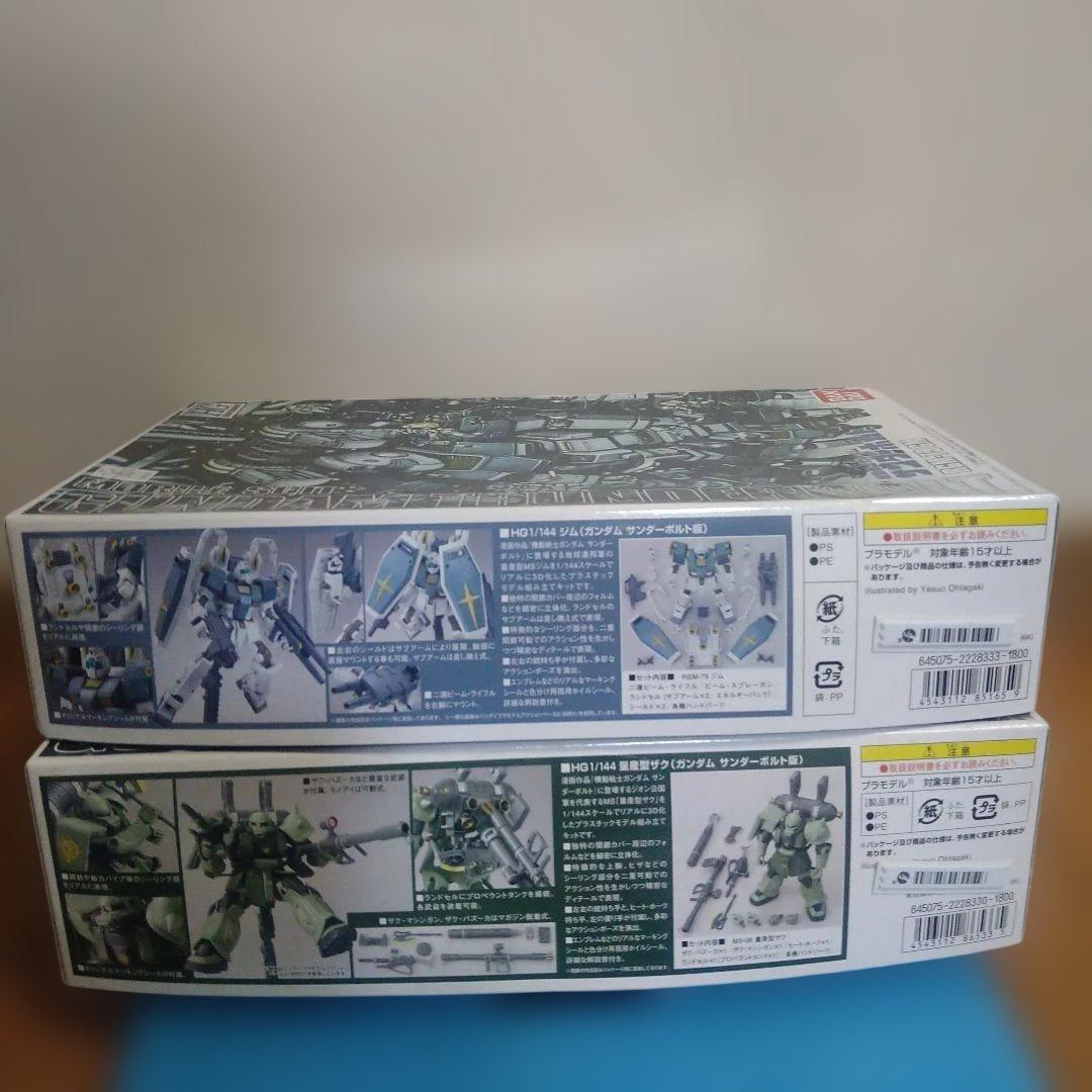 バンダイプラモデル　 機動戦士ガンダム　 サンダーボルト　ザク＆ジム