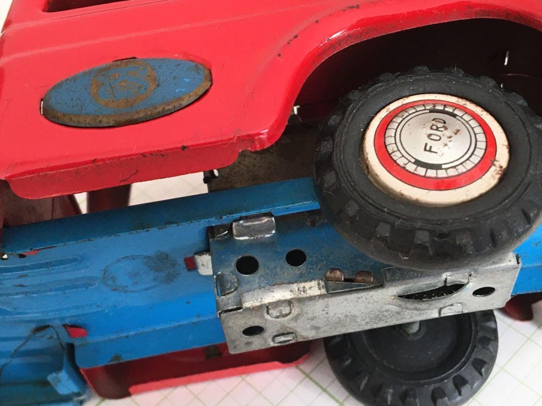 マルサン　FORD（フォード）トラック　ブリキ　ブルドックトイ　昭和レトロ