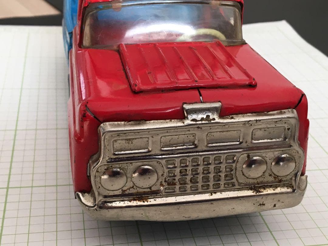 マルサン　FORD（フォード）トラック　ブリキ　ブルドックトイ　昭和レトロ