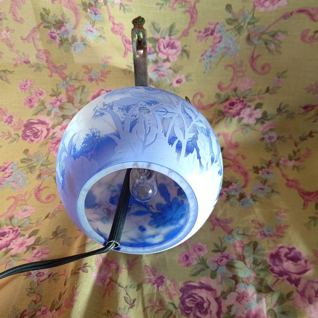 被せガラスのルームランプ 25.5cm