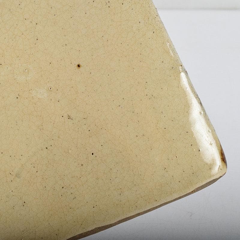 沖縄　琉球焼　壺屋焼　小橋川製陶所　仁王窯造　花文　抱瓶　共箱　C　8899