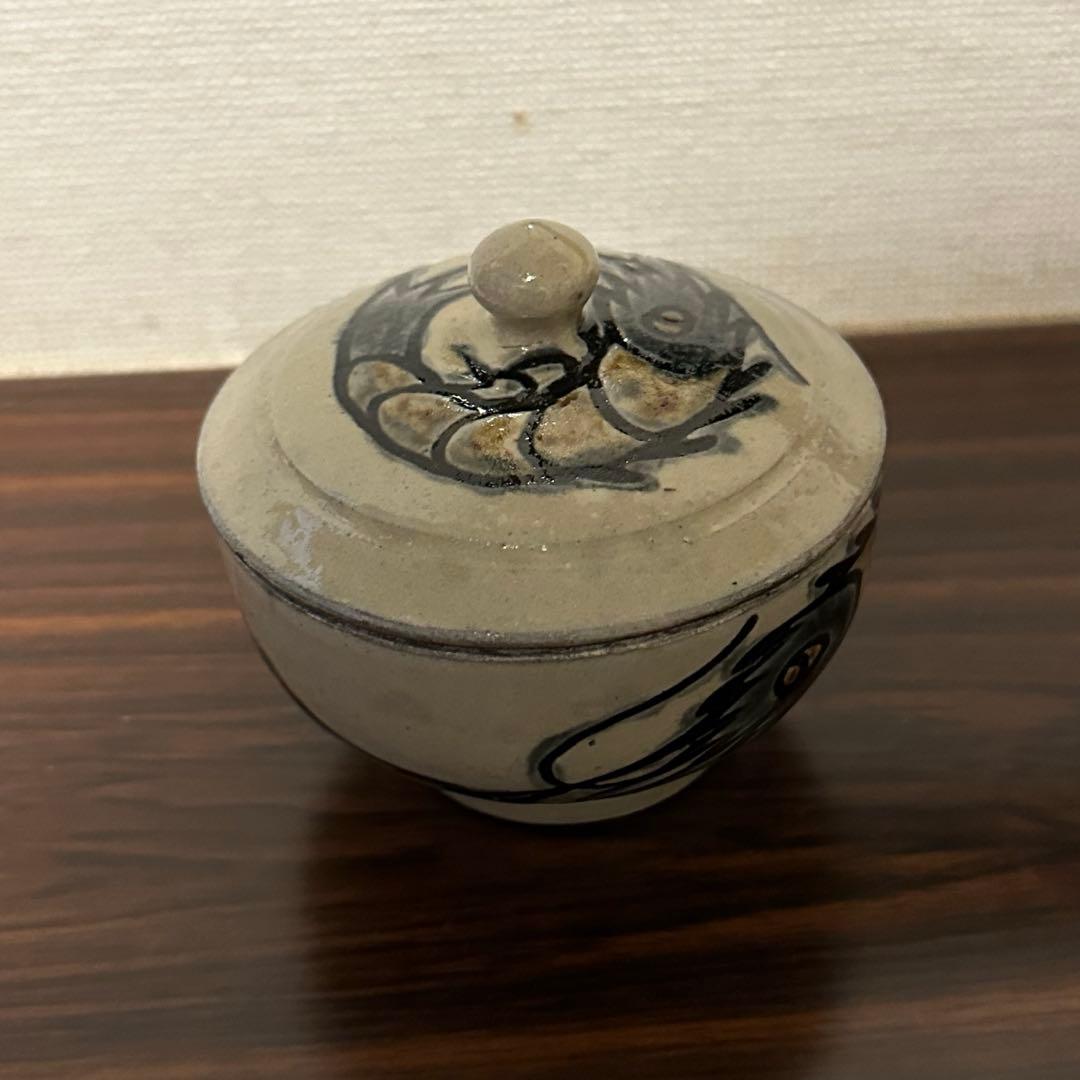 やちむん　湯呑み　金城敏男　銘あり[ト]