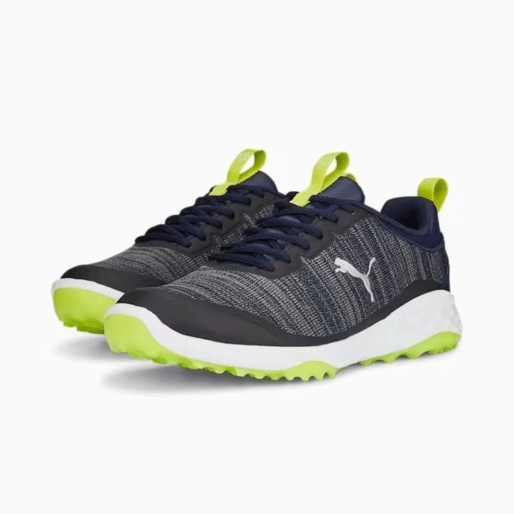 新品 PUMA プーマ スパイクレス ゴルフシューズ 28.0cm ネイビーYE