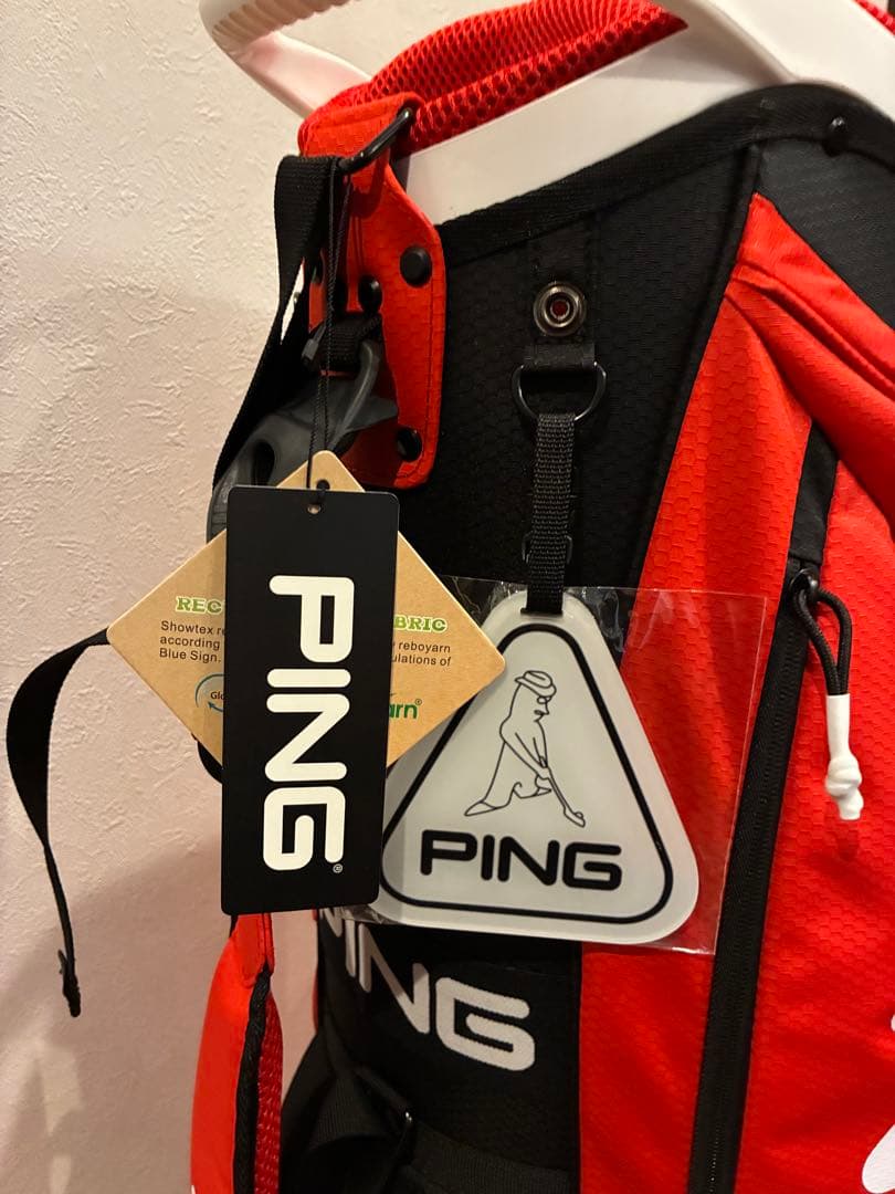 PING キャディバッグ 赤黒