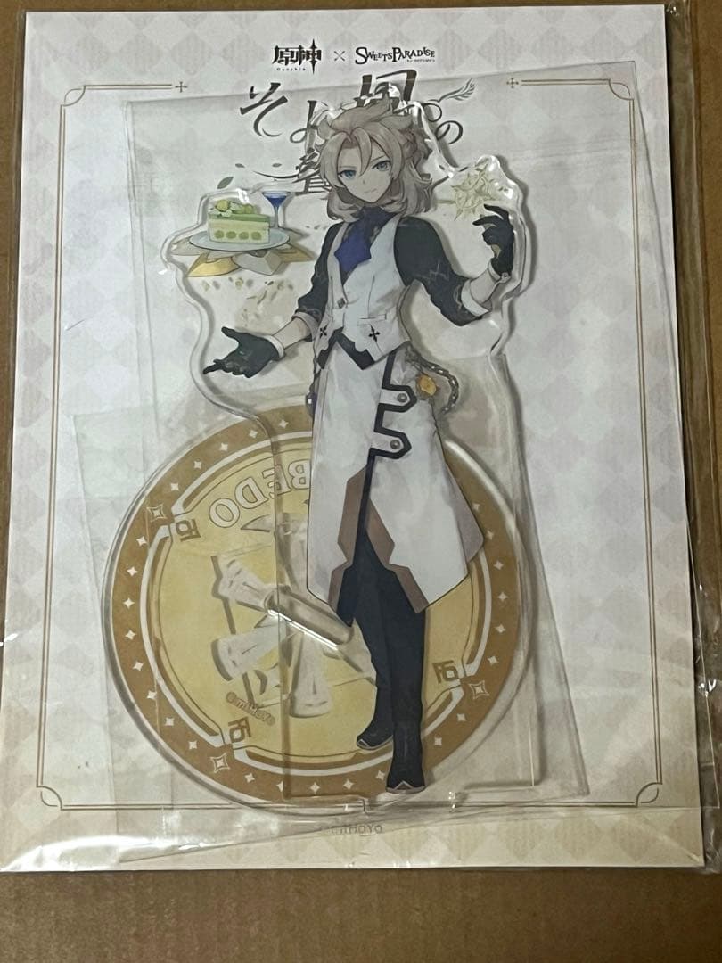 原神　スイパラコラボ【アルベド】アクスタ&コースター&缶バッジ等6種セット