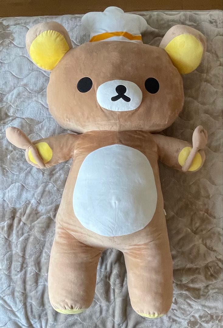 非売品 リラックマ 特大110cm ぬいぐるみ 当選品 ポポロスパ コック帽