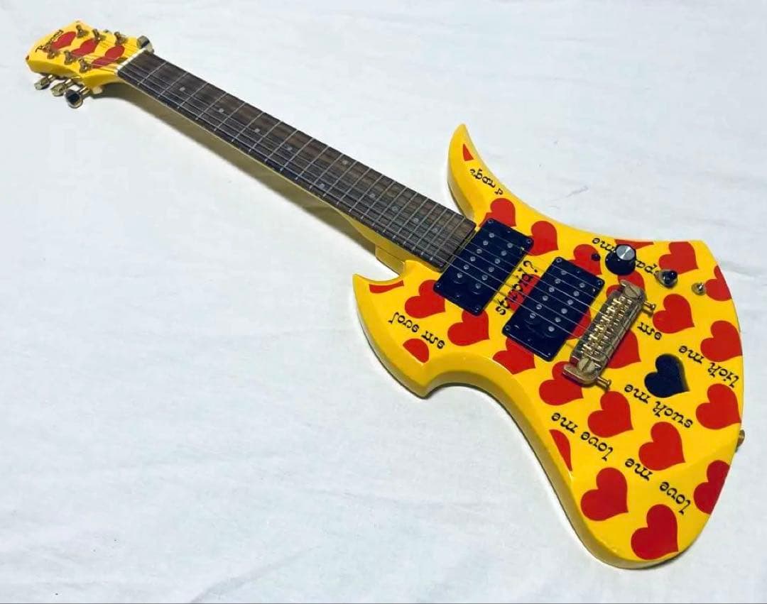 BURNY YH-JR hideモデル アンプ内蔵 モッキンバード ギター