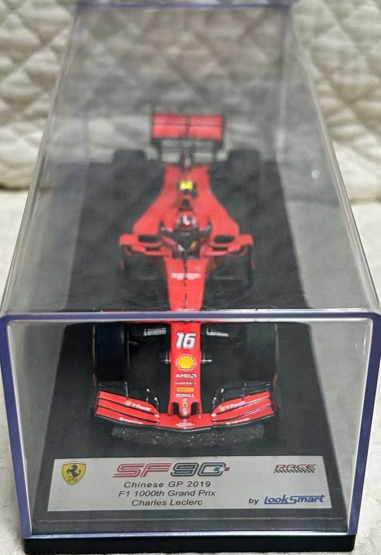 ルックスマート1/43 フェラーリ SF90 ルクレール2019中国5位