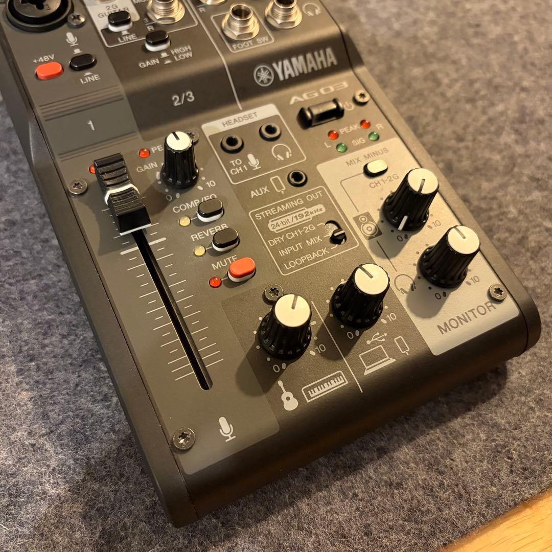 YAMAHA AG03MK2 B オーディオインターフェイス