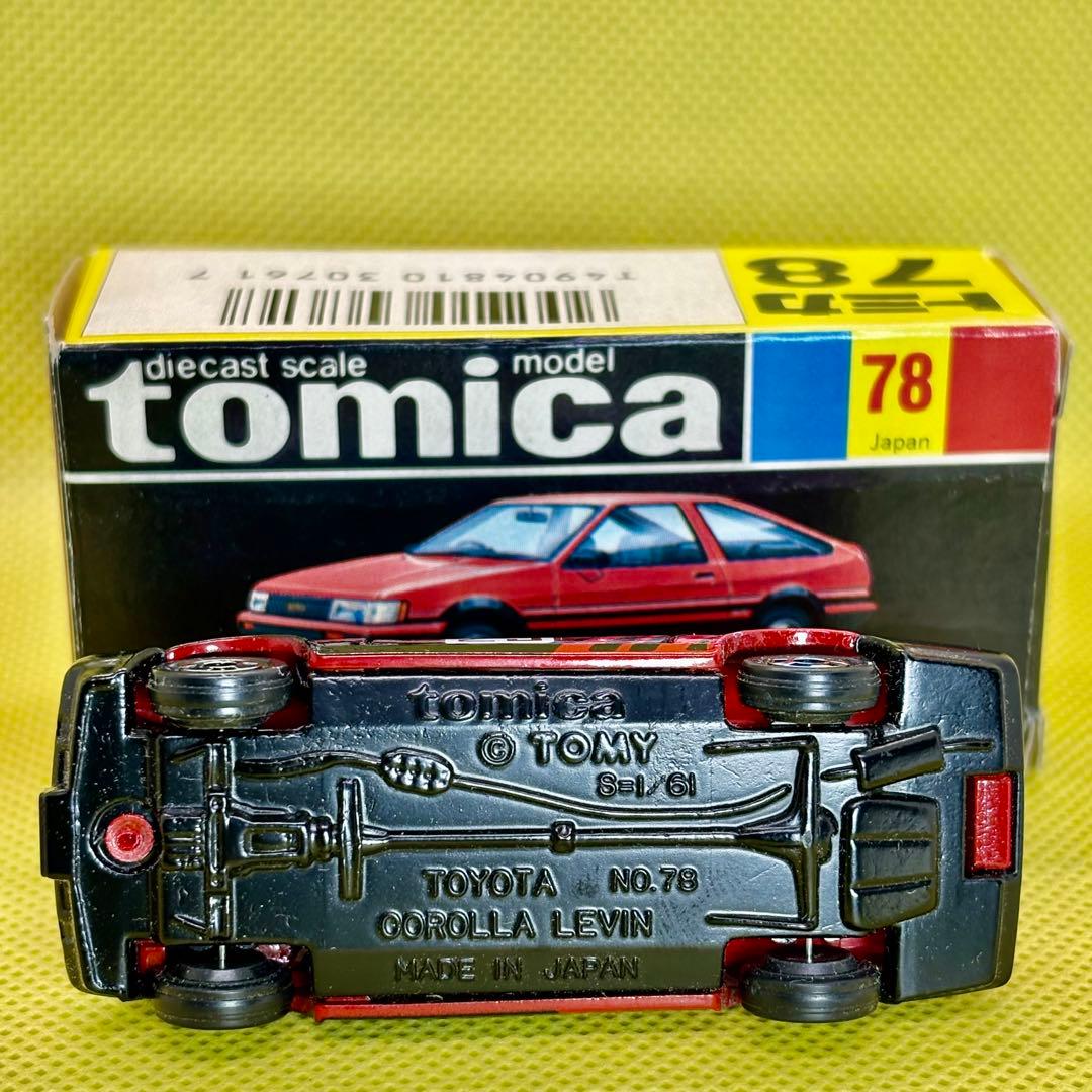 黒箱 トミカ　トヨタカローラレビン3ドア グループＡフェア 特注品 日本製