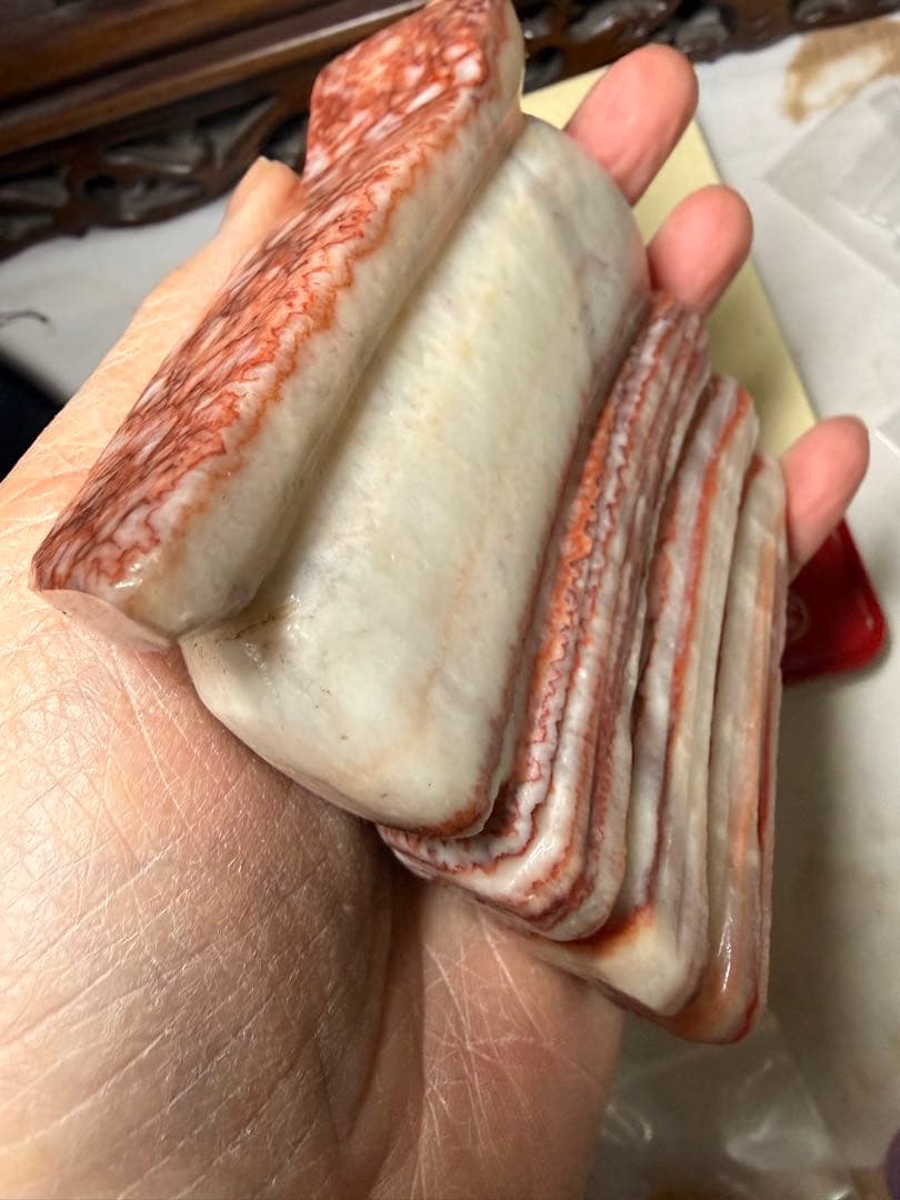 珍品 猪肉石置物