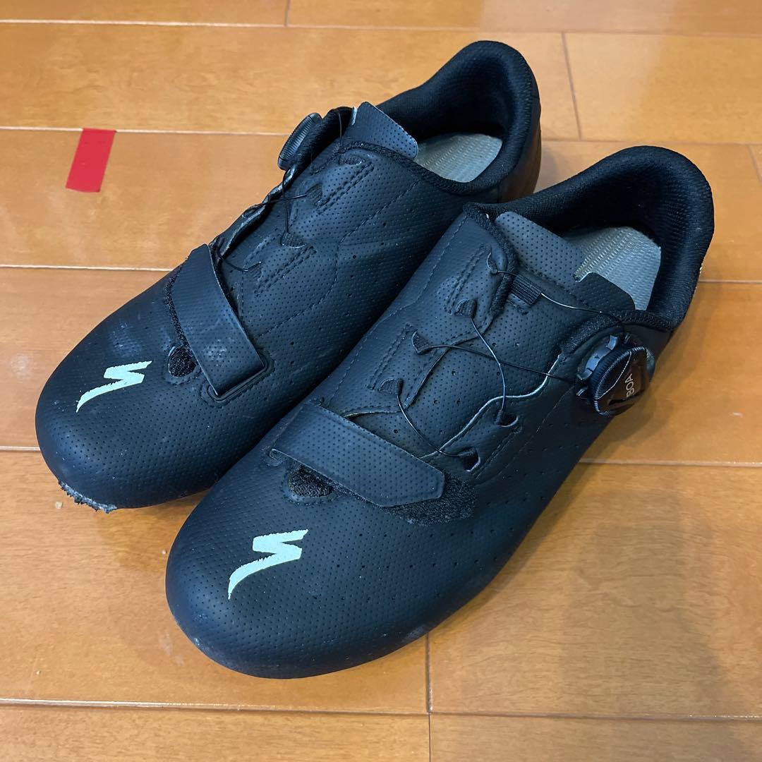 【中古良品】ロードバイク ビンディングシューズ 25.2cm EU40 2セット
