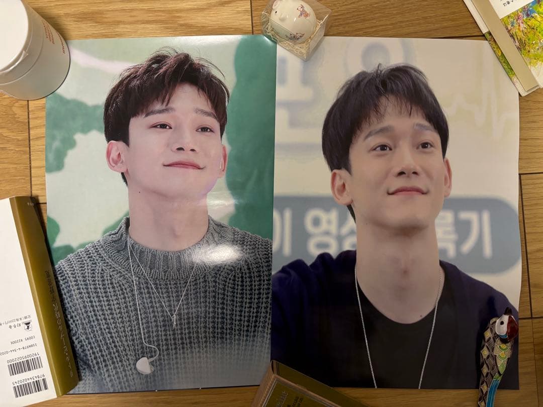 EXO チェン グッズ CD まとめ売り Chen ポスター　うちわ トレカ