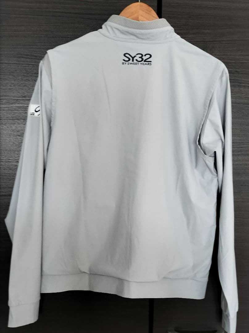 人気のSY32★春夏 ライトグレー メッシュ仕立て ジャケット&パンツ M