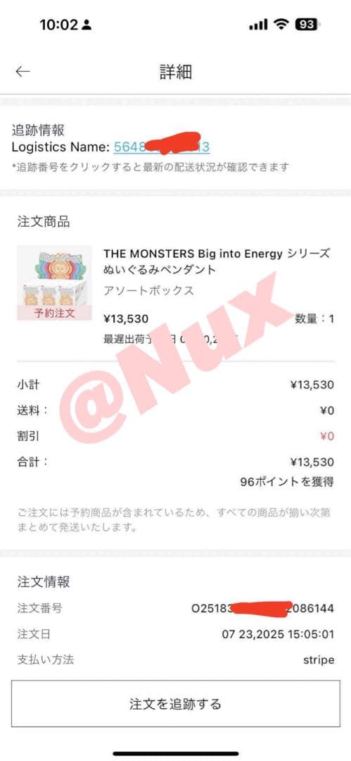 Big into Energy ぬいぐるみペンダントブラインドボックス 6箱入り