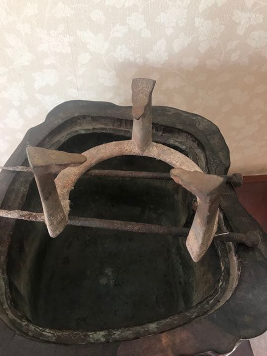 骨董品   黑柿木火鉢